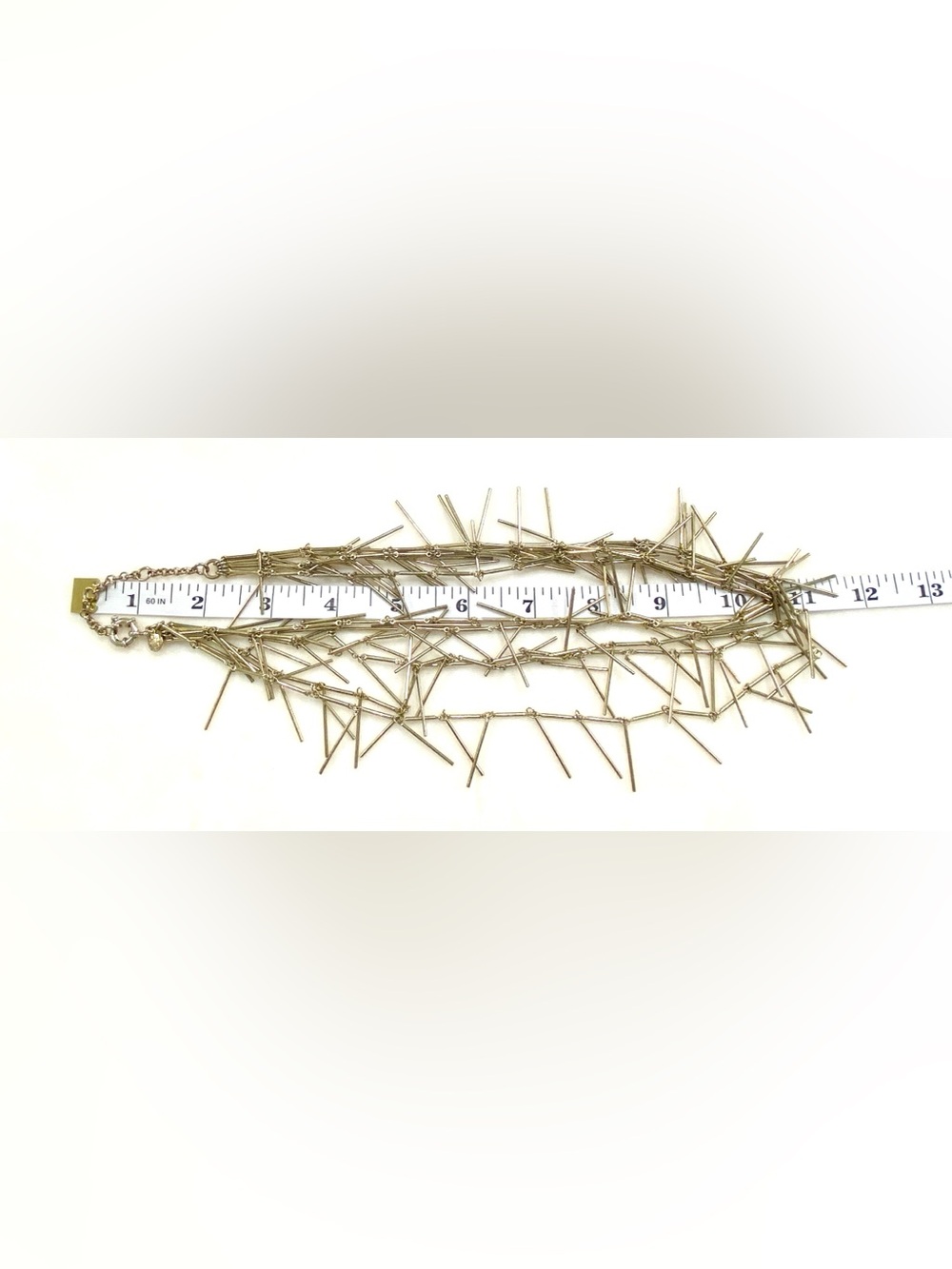 J. Crew Gold Multi-Strand Dangling Bar Necklace - Picture 6 of 6
